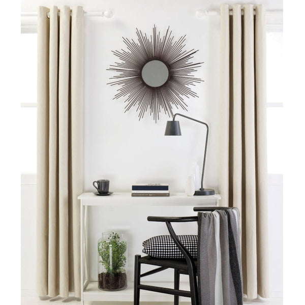 Designers Choice Pair Of Linen Cotton Coated Eyelet Curtains Natural 140 X 213Cm Curtains & Drapes