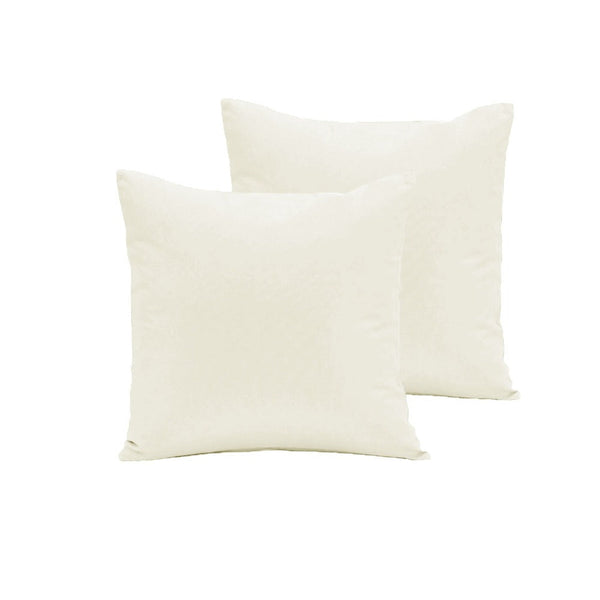 Pair Of Polyester Cotton European Pillowcases Black