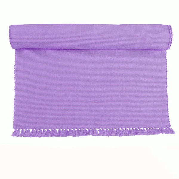 Hoydu Set Of 2 Cotton Ribbed Table Apple Green Placemats
