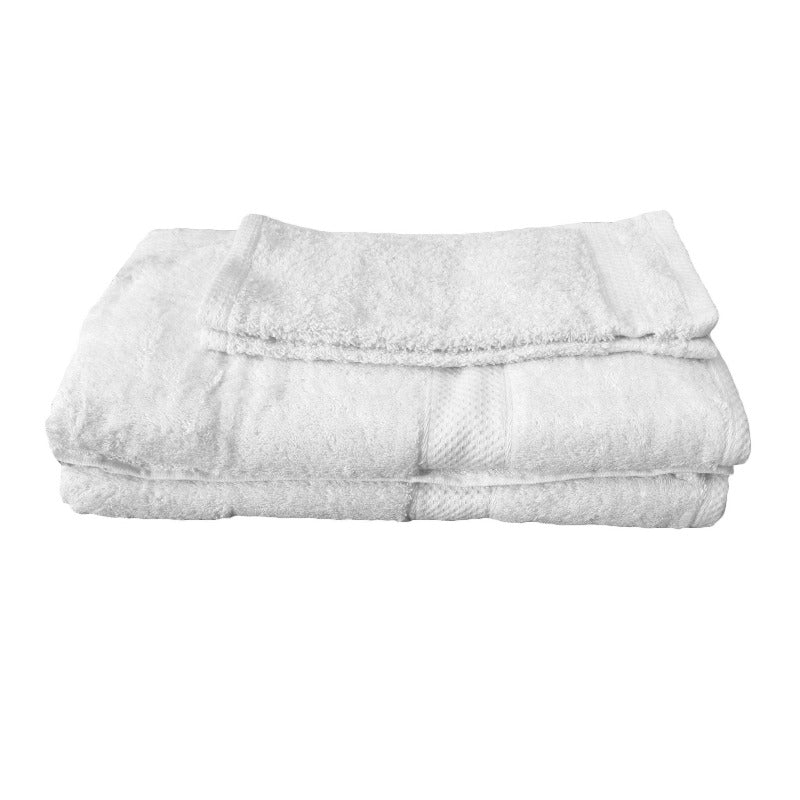 Pack Of 4 Egyptian Cotton Extra Large Bath Sheets And Face Washers Set White Towels & Washcloths