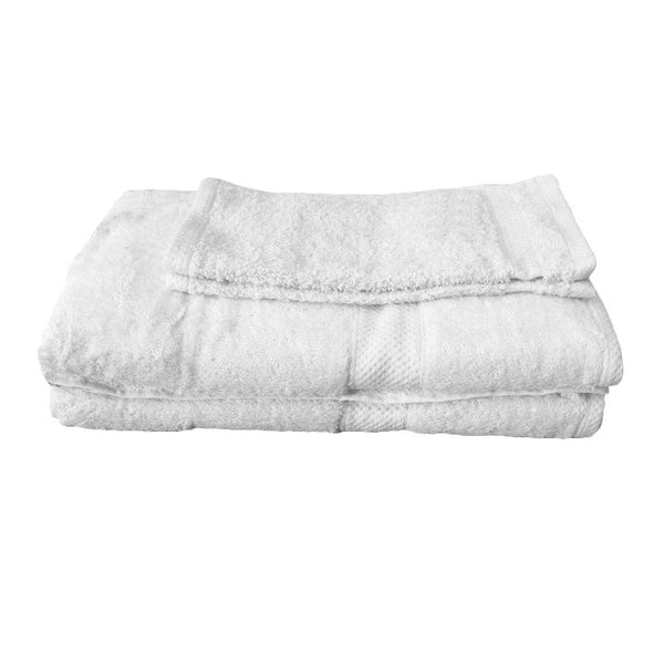 Pack Of 4 Egyptian Cotton Extra Large Bath Sheets And Face Washers Set White Towels & Washcloths