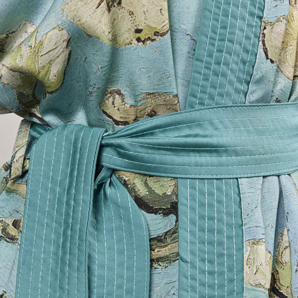 House Van Gogh Almond Blossom Blue Kimono Bath Robe Large/Extra Sleepwear & Robes