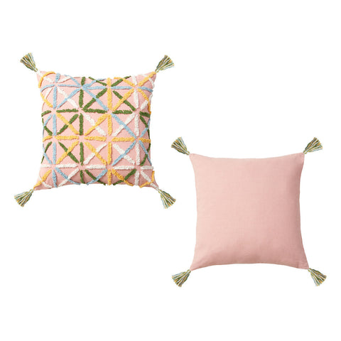 Accessorize Adena Blush Filled Square Cushion Cushions & Decorative Pillows