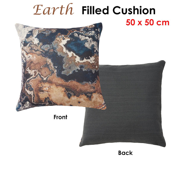 Accessorize Earth Filled Cushion 50 X Cm