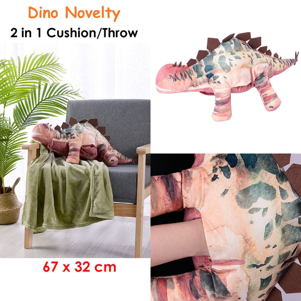 Happy Kids Dino Novelty Cushion/Throw Cushions & Decorative Pillows