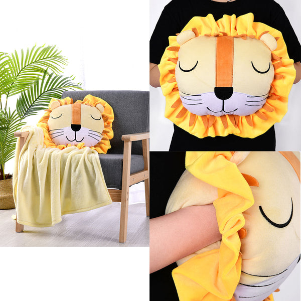 Happy Kids Lion Novelty Cushion/Throw Cushions & Decorative Pillows