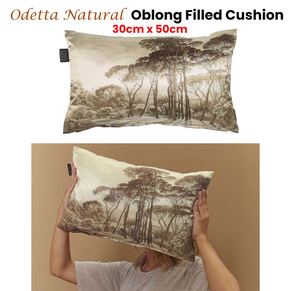 House Odetta Natural Oblong Filled Cushion 30Cm X 50Cm Cushions & Decorative Pillows