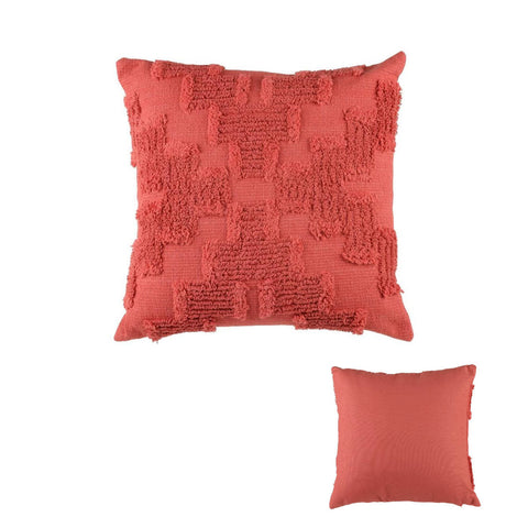 Accessorize Roseto Red Square Filled Cushion 45Cm X Cushions & Decorative Pillows