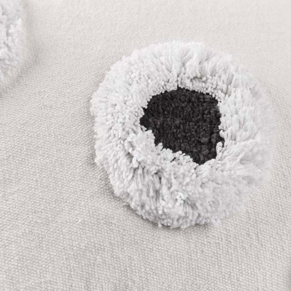 Vtwonen Stripe And Eye Natural Square Filled Cushion 50Cm X Cushions & Decorative Pillows