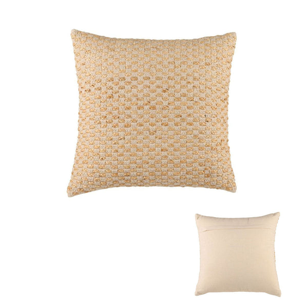 Accessorize Tami Cotton/Jute Square Filled Cushion 45Cm X Cushions & Decorative Pillows