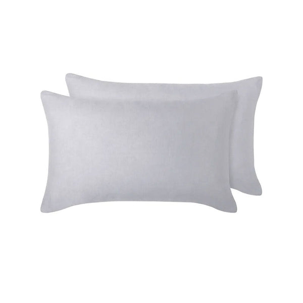 Design Homewares 100% Linen Pair Of Pillowcases 48 X 73 Cm Pillow Cases