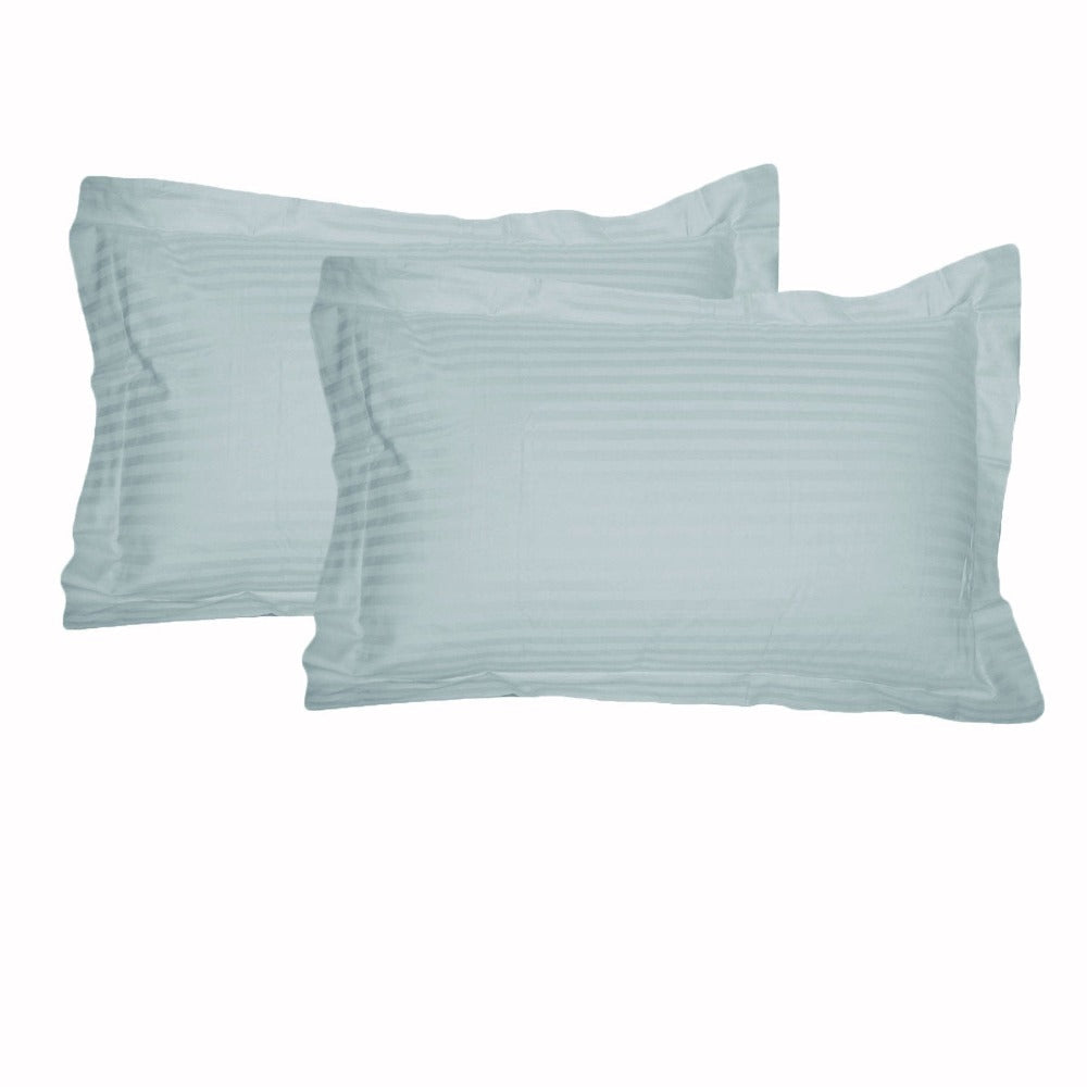 Accessorize 325Tc Pair Of Tailored Pillowcases Blue Pillow Cases
