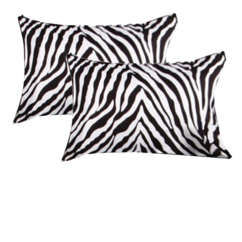Accessorize 2 Pce Zebra Pillowcase Pillow Cases