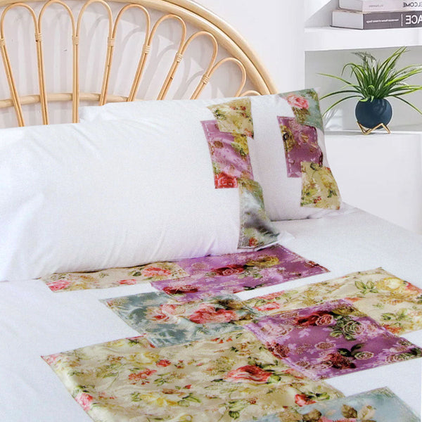 Accessorize Country Rose White Quilt Cover Set Queen Quilt Covers