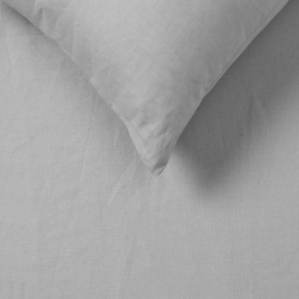 Design Homewares Silver 100% Hemp Quilt Cover Set Quilt Covers