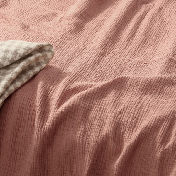 Design Homewares Hugo Clay Cotton Gauze Quilt Cover Set Quilt Covers