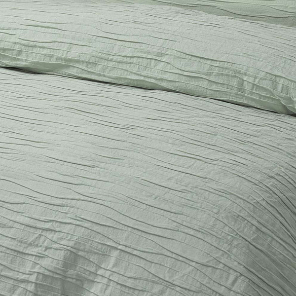 Design Homewares Malvern Sage Cotton Quilt Cover Set Quilt Covers