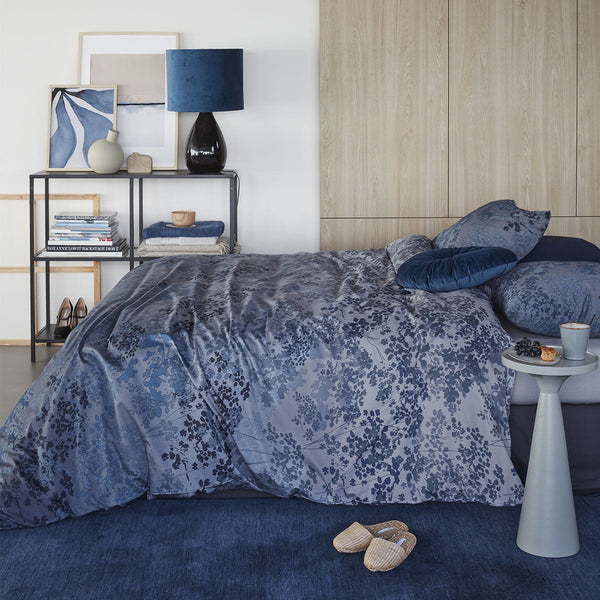 Bedding House Pantalla Blue Bamboo Cotton Quilt Cover Set