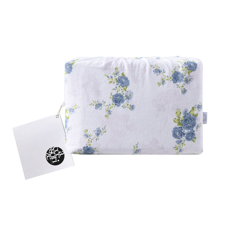 Accessorize Cotton Flannelette Sheet Set Rose Light Blue Single