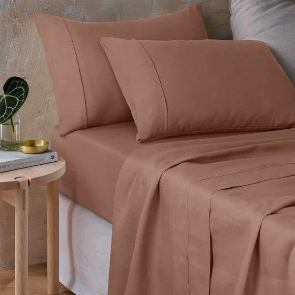 Design Homewares Hazelnut 100% Hemp Sheet Set Sheets