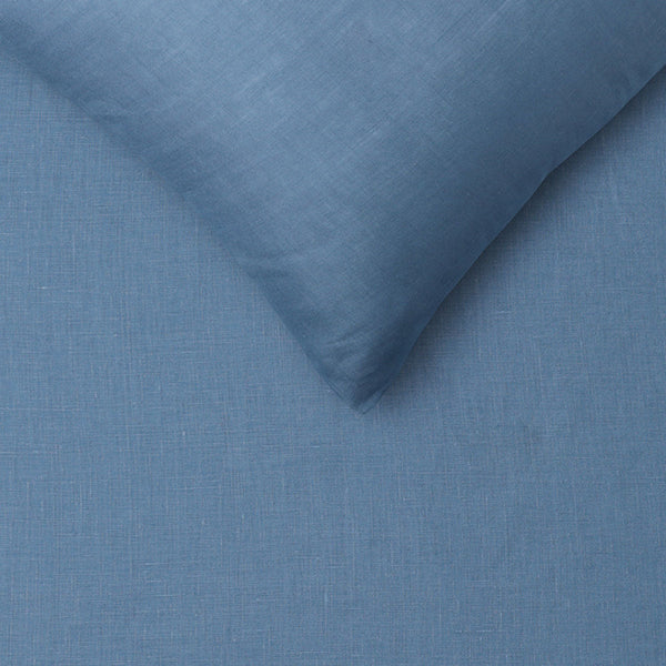 Single Design Homewares 100% Linen Brilliant Blue Sheet Set Sheets