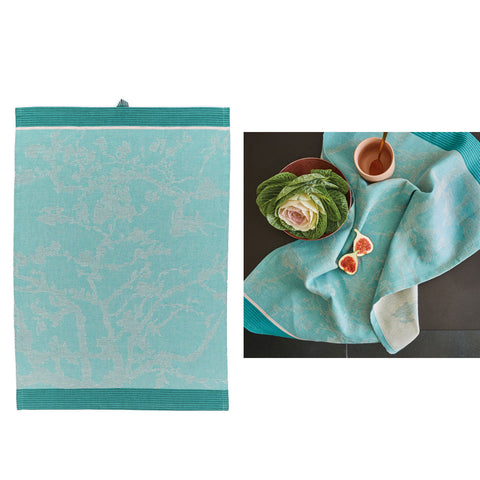 House Van Gogh Fleurir Blue Tea Towel Tea Towels & Dishcloths