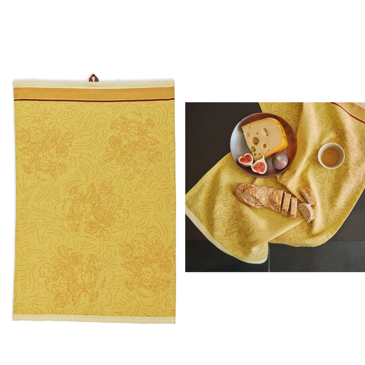 House Van Gogh Tournesol Yellow Tea Towel Tea Towels & Dishcloths