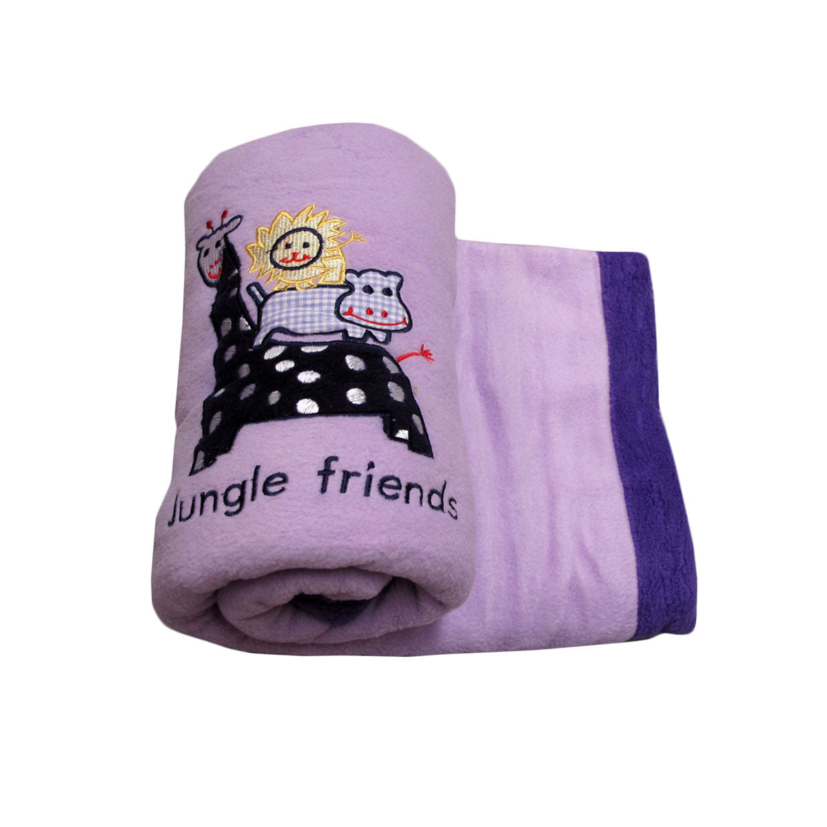 Giraffe Jungle Friend Polar Fleece Little One Blanket 80 X 110 Cm Blankets & Throws