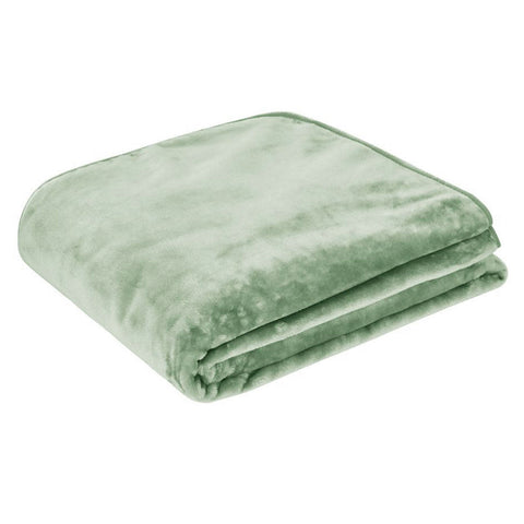 J.Elliot Home 450Gsm Solid Faux Mink Blanket Sage