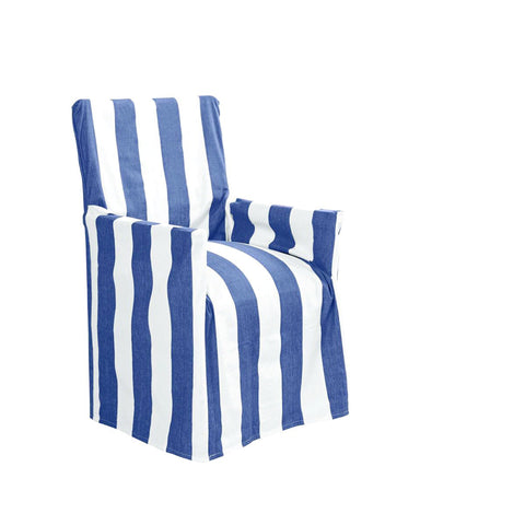 Idc Homewares Cotton Director Chair Cover Blue Stripes