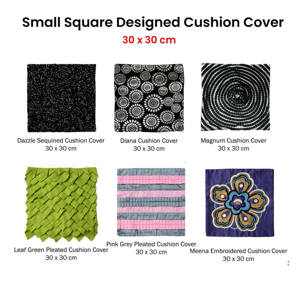Small Designed Square Cushion Cover 30 X Cm Dazzle Cushion Covers