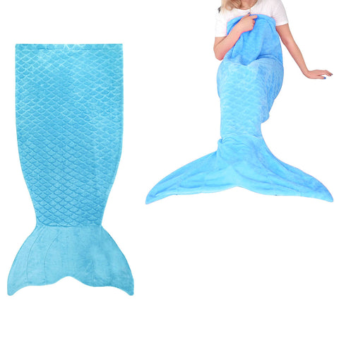 Mermaid Tail Soft Blanket Throw