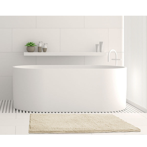 Toggle Microfiber Bath Mat Medium Stone Bath Mats Rugs & Toilet Covers