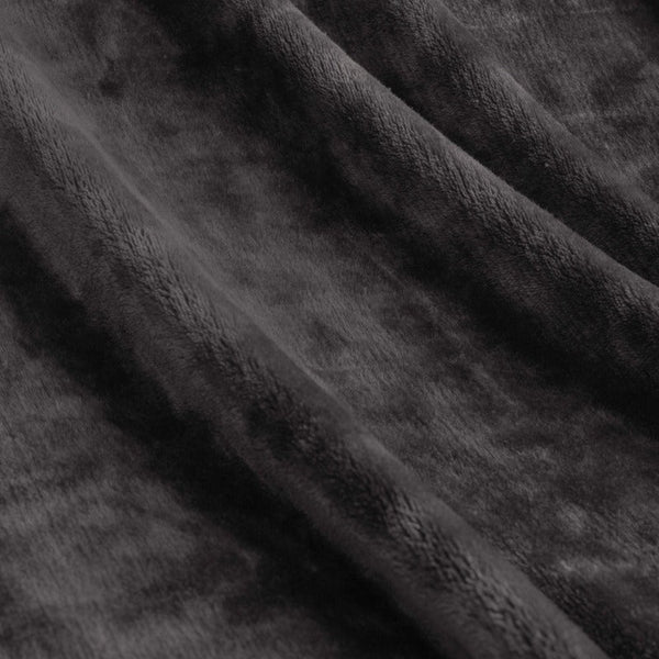 Ardor Lucia Luxury Push Blanket Charcoal Blankets