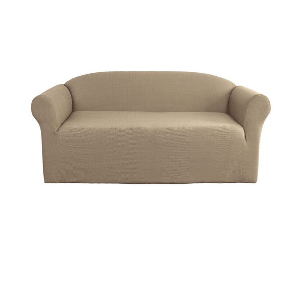 Elan Cambridge Extra Stretch Couch Cover Linen Two Seater Slipcovers
