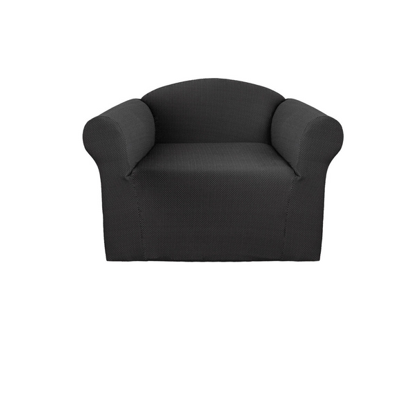 Elan Cambridge Extra Stretch Couch Cover Steel One Seater Slipcovers