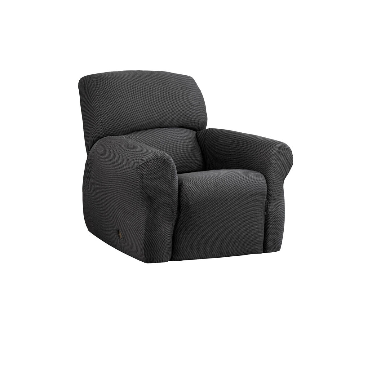 Elan Cambridge Extra Stretch Couch Cover Steel One Seater Recliner Slipcovers