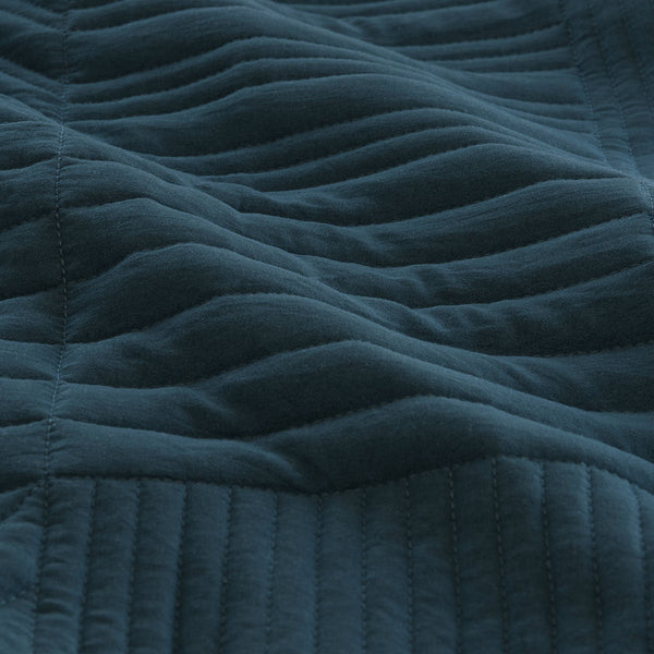 Ardor Finley Navy 3 Pcs Quilted Coverlet Set Queen/King Quilt Covers