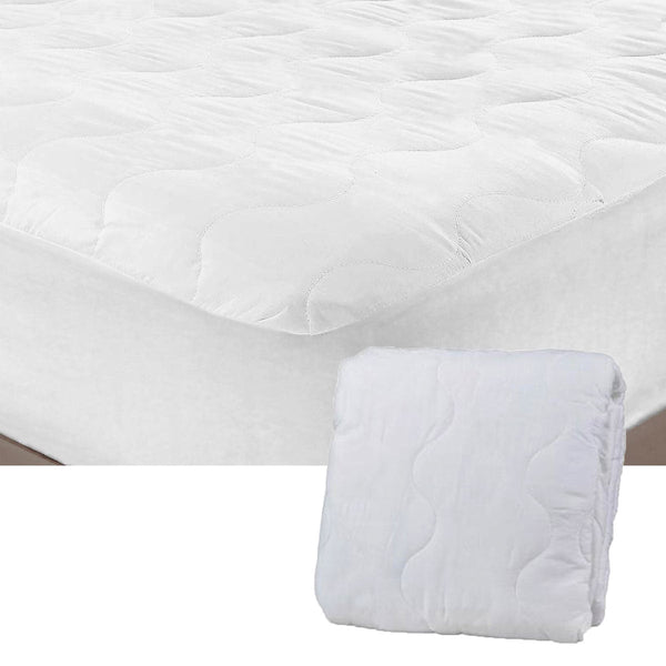 Essentially Home Living Microfibre Quilted Fitted Mattress Protector Mattress Toppers & Protectors