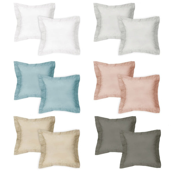 Algodon Pair Of 300Tc Cotton Pillowcases Charcoal Pillow Cases