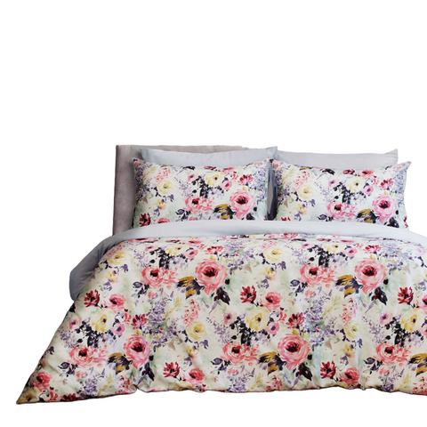 Ardor Holly Printed Floral Quilt Cover Set Quilt Covers