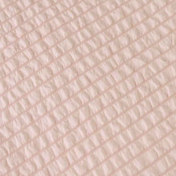 Ardor Ingrid Blush Seersucker Stripe Quilt Cover Set Quilt Covers