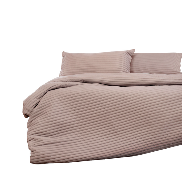 Ardor Bark Embossed Quilt Cover Set Quilt Covers