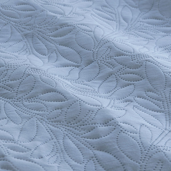 Ardor Lottie Bluebell Pinsonic Embossed Quilt Cover Set Quilt Covers