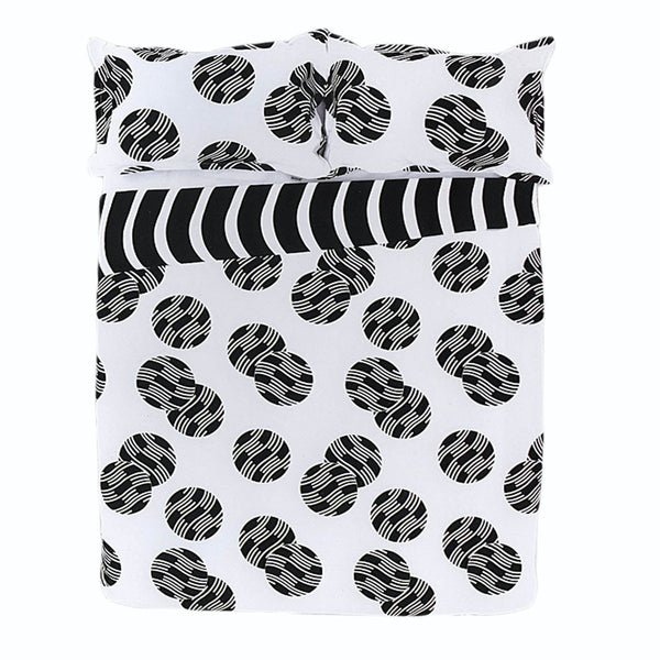 Apartmento Ontario Reversible Quilt Cover Set Black Queen Quilt Covers