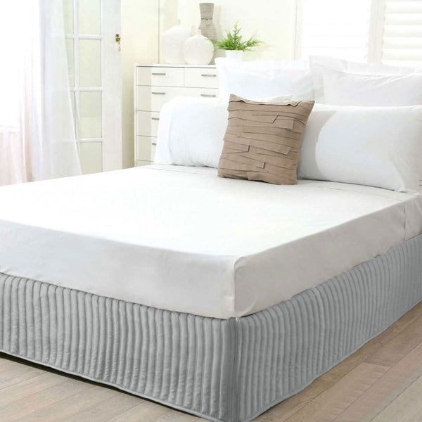 Ardor Quilted Valance Silver Other Bedding