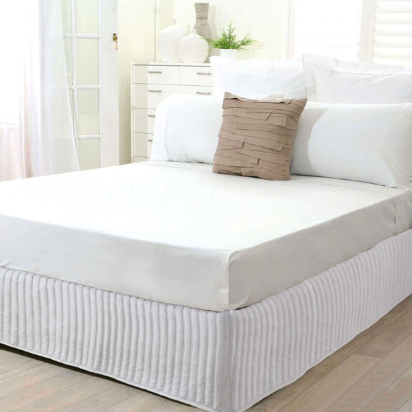 Ardor Quilted Valance White King Other Bedding