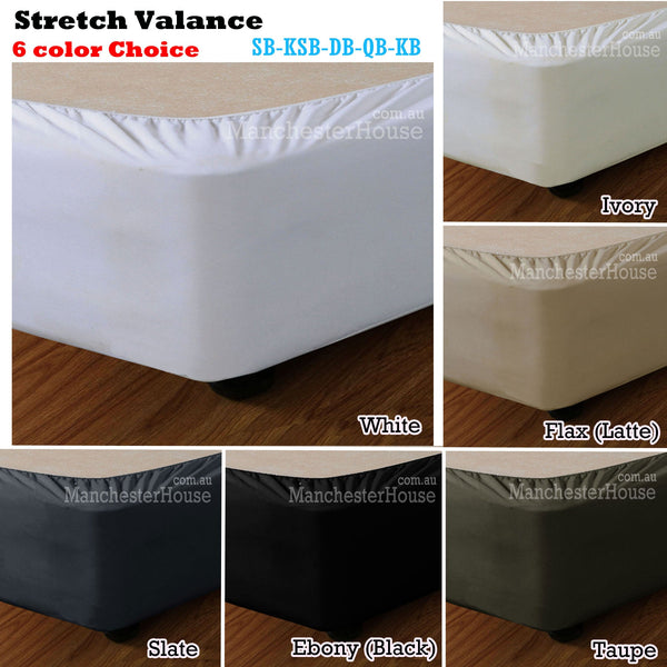 Apartmento Stretch Valance Ivory Single Other Bedding