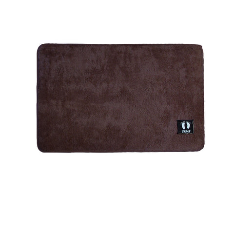 Asha Anti Slip Polyester Bath Mat 50 X 80 Cm Chocolate Bath Mats Rugs & Toilet Covers