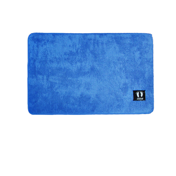 Asha Anti Slip Polyester Bath Mat 50 X 80 Cm Cobalt Blue Bath Mats Rugs & Toilet Covers